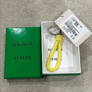 Bottega Veneta Yellow Braided Key Holder